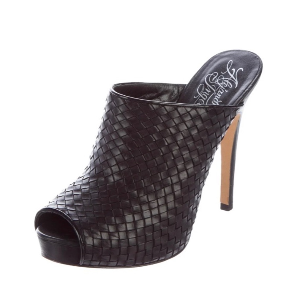 ALEJANDRO INGELMO woven leather mules